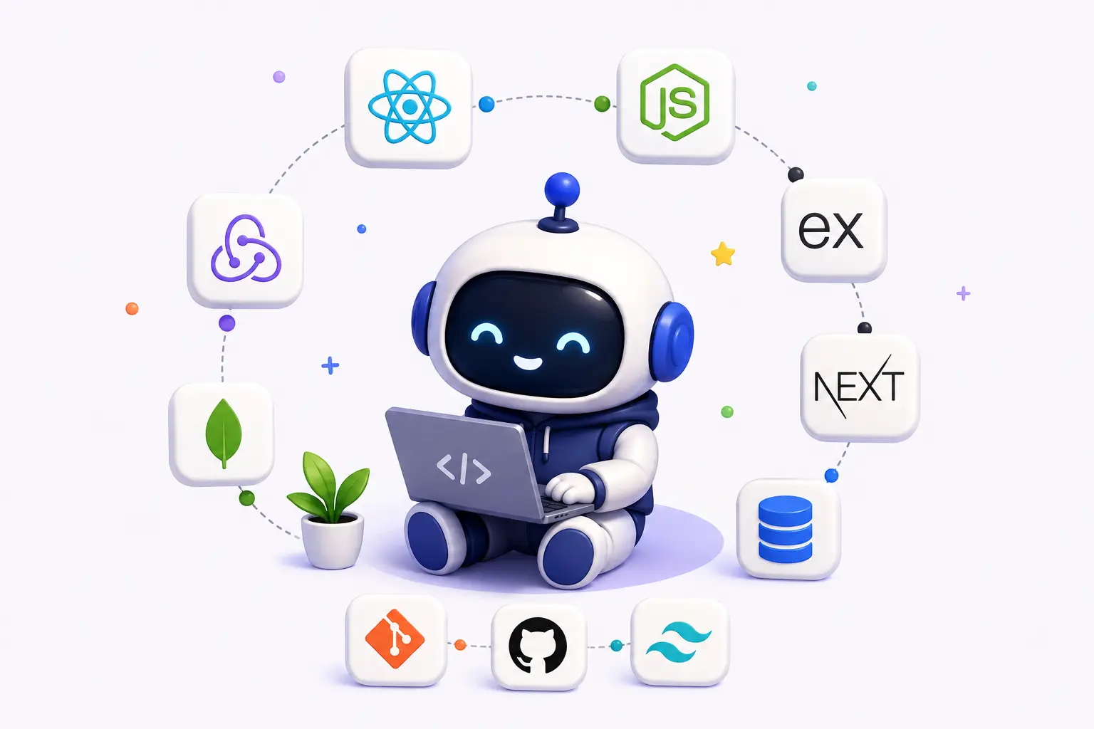 Full stack engineering illustration